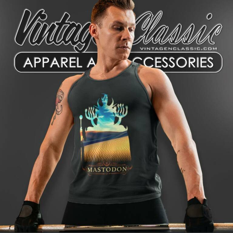 Mastodon Desert Silhouette Tank Top Racerback Mastodon Desert Silhouette Tank Top Racerback