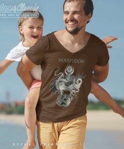Mastodon Drakul V Neck TShirt