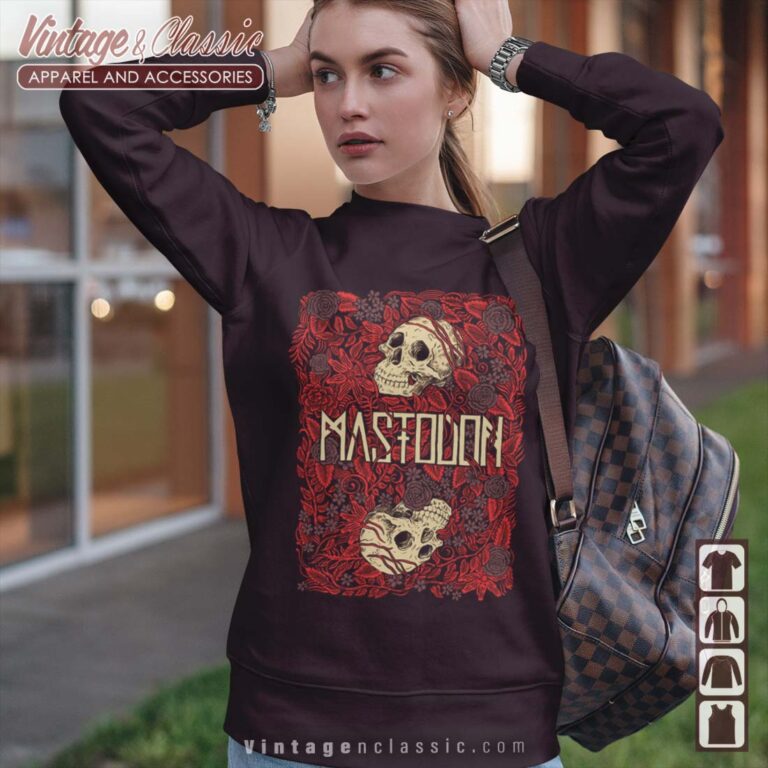 Mastodon Flower Skulls Sweatshirt Mastodon Flower Skulls Sweatshirt