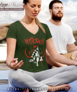 Mastodon Lady Axe V Neck TShirt