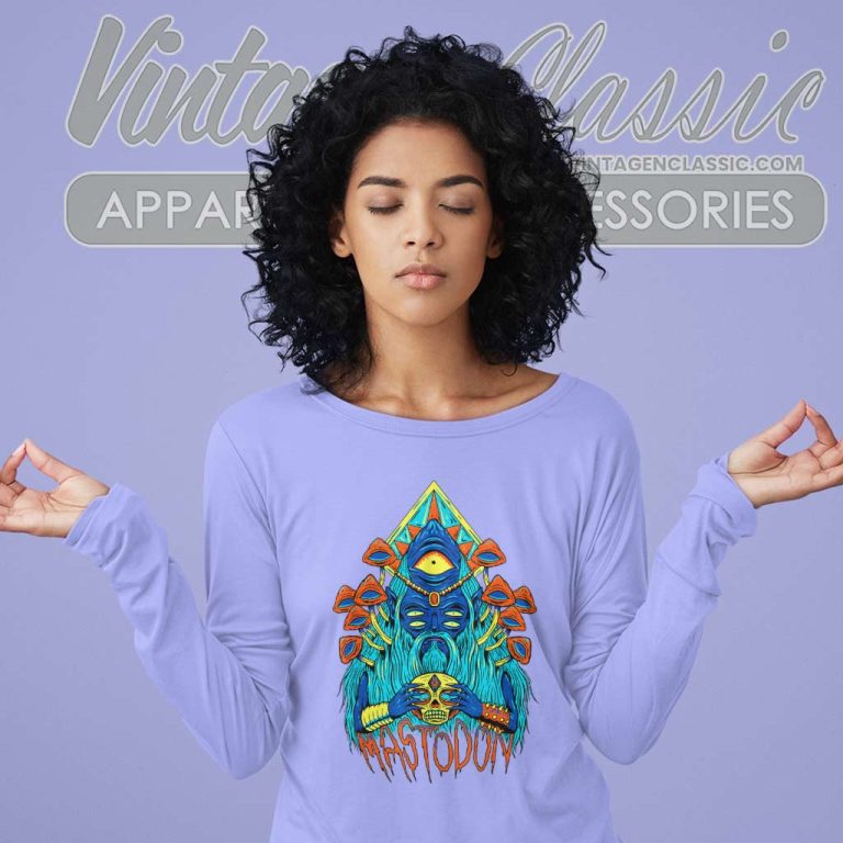 Mastodon Mushroom Wizard Long Sleeve Tee Mastodon Mushroom Wizard Long Sleeve Tee
