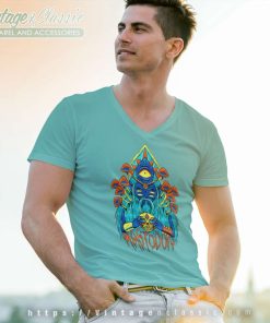 Mastodon Mushroom Wizard V Neck TShirt