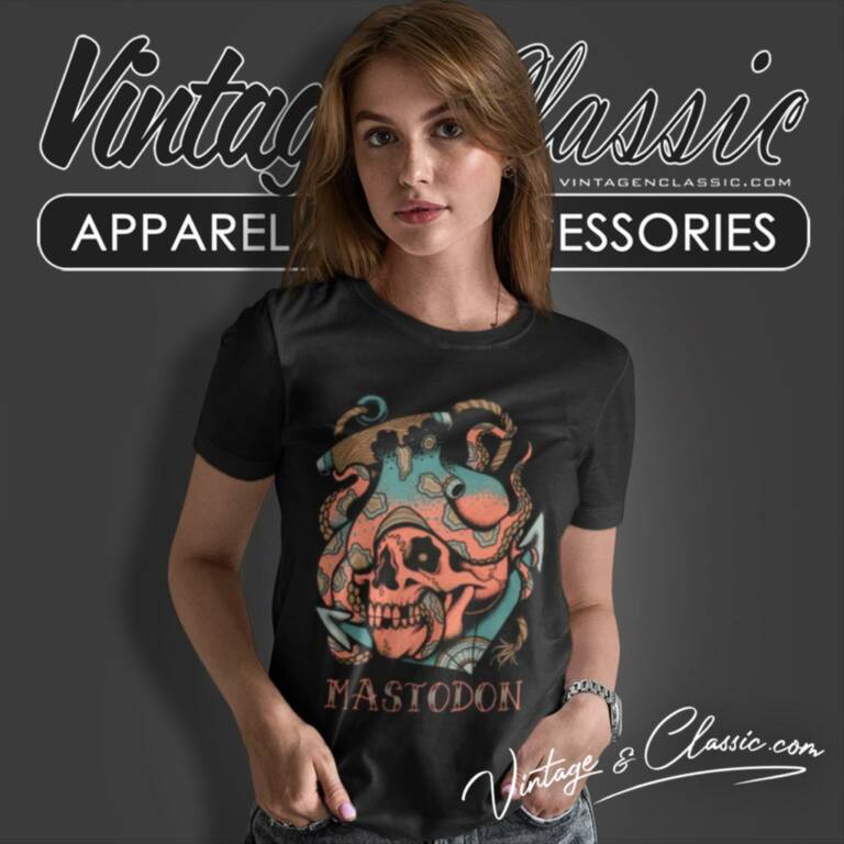 Mastodon Octopus Tattoo Women T Shirt Mastodon Octopus Tattoo Women T Shirt