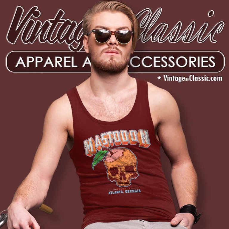 Mastodon Peach Skull Tank Top Racerback Mastodon Peach Skull Tank Top Racerback