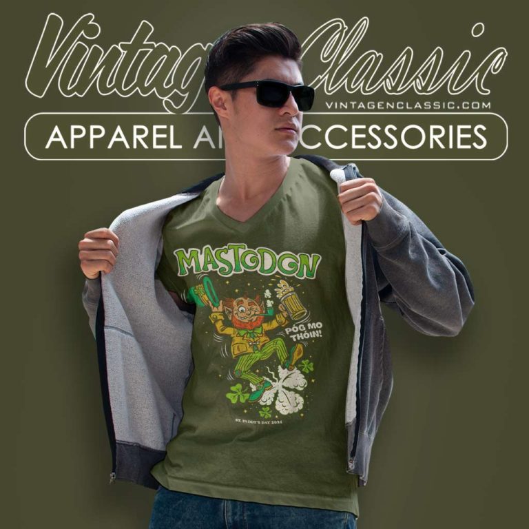 Mastodon Pog Mo Thoin V Neck TShirt Mastodon Pog Mo Thoin V Neck TShirt