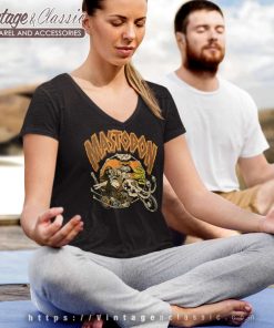 Mastodon Prehistoric Chopper V Neck TShirt