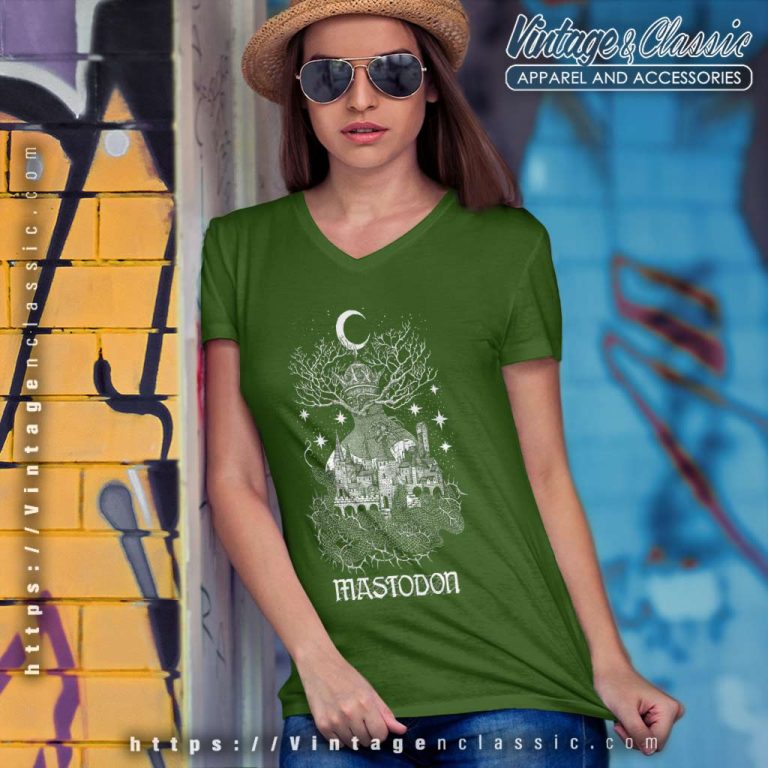 Mastodon Quiet Kingdom V Neck TShirt Mastodon Quiet Kingdom V Neck TShirt