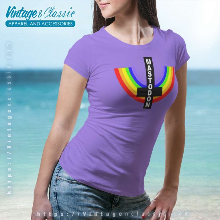 Mastodon Rainbow Women TShirt Mastodon Rainbow Women TShirt