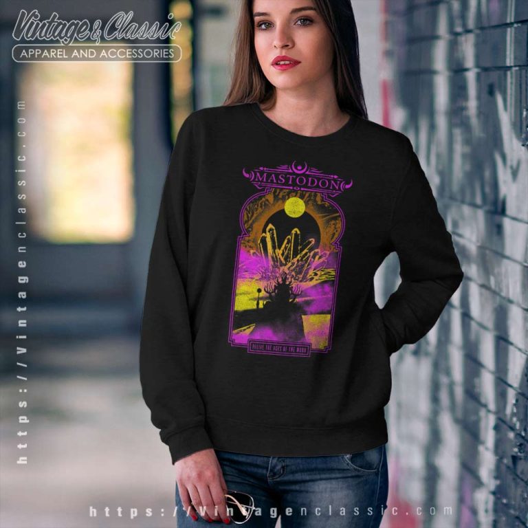 Mastodon Shirt Ages Of The Moon Neon Sweatshirt Mastodon Shirt Ages Of The Moon Neon Sweatshirt