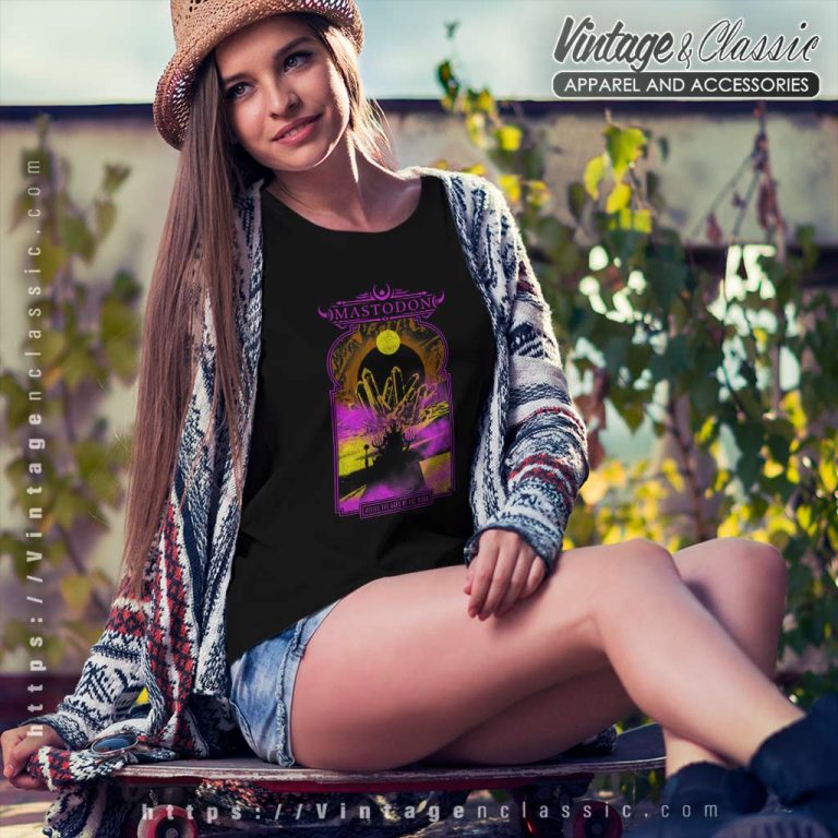 Mastodon Shirt Ages Of The Moon Neon Women TShirt Mastodon Shirt Ages Of The Moon Neon Women TShirt
