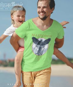 Mastodon Shirt Hushed And Grim Eagle V Neck TShirt