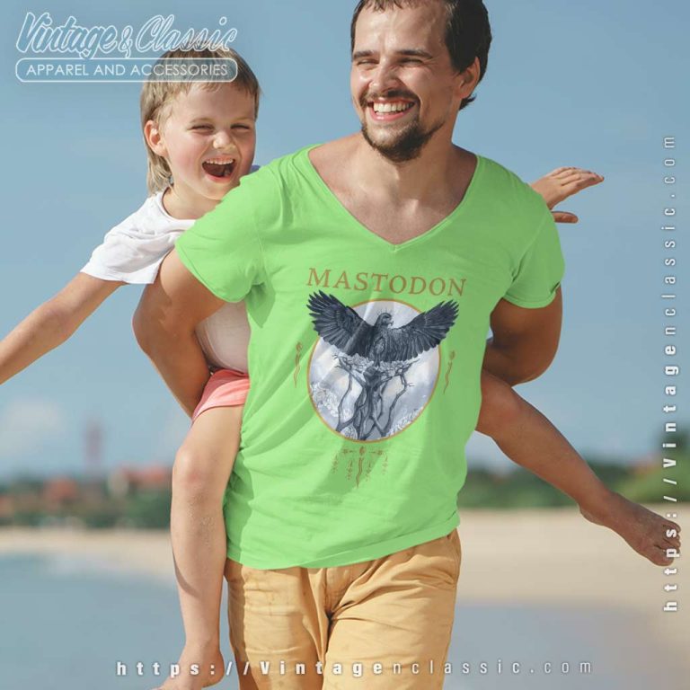 Mastodon Shirt Hushed And Grim Eagle V Neck TShirt Mastodon Shirt Hushed And Grim Eagle V Neck TShirt