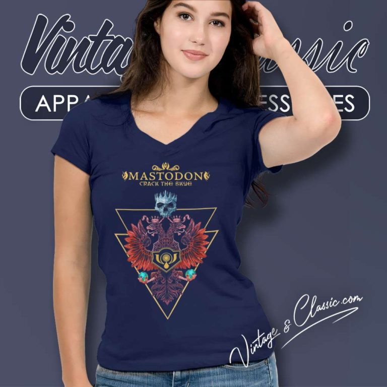 Mastodon Vibrant Double Eagle V Neck TShirt Mastodon Vibrant Double Eagle V Neck TShirt