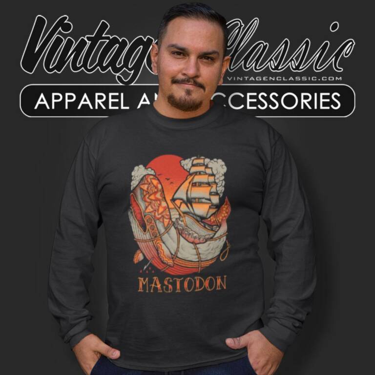 Mastodon Whale Tattoo Long Sleeve Tee Mastodon Whale Tattoo Long Sleeve Tee