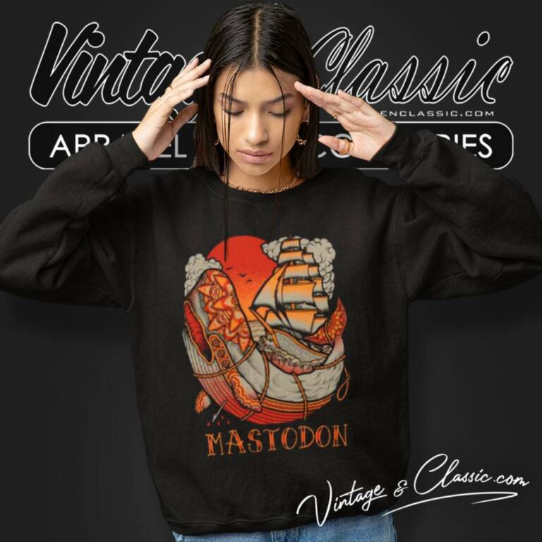 Mastodon Whale Tattoo Sweatshirt Mastodon Whale Tattoo Sweatshirt