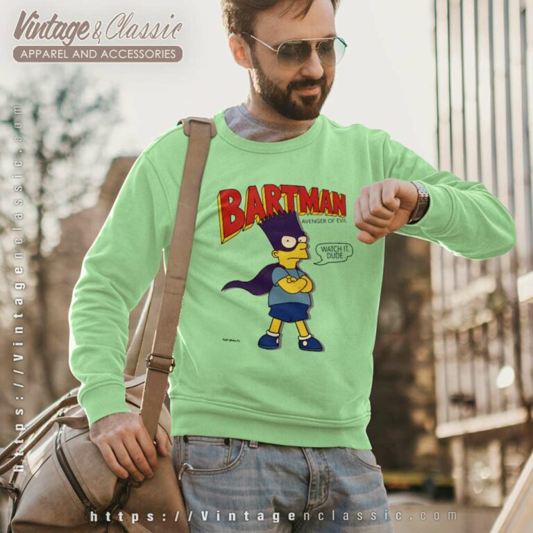 Matt Groening The Simpsons Bartman Sweatshirt Matt Groening The Simpsons Bartman Sweatshirt