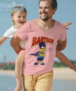 Matt Groening The Simpsons Bartman V Neck TShirt