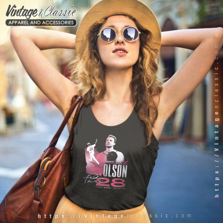 Matt Olson Atlanta Braves Mlb Signature Series Tank Top Racerback Matt Olson Atlanta Braves Mlb Signature Series Tank Top Racerback