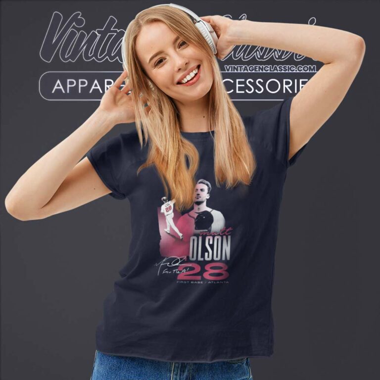 Matt Olson Atlanta Braves Mlb Signature Series Women TShirt Matt Olson Atlanta Braves Mlb Signature Series Women TShirt