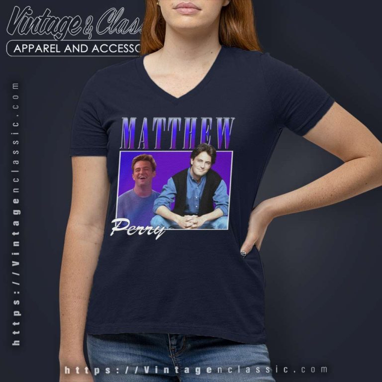 Matthew Perry Friends Tv Show V Neck TShirt Matthew Perry Friends Tv Show V Neck TShirt