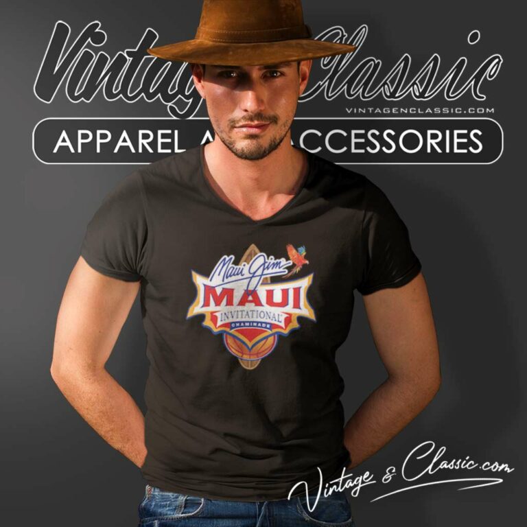 Maui Jim Maui Invitational 2023 Logo V Neck TShirt Maui Jim Maui Invitational 2023 Logo V Neck TShirt