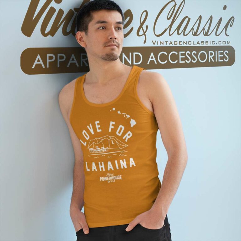 Maui Powerhouse Gym Shirt Love For Lahaina Tank Top Racerback Maui Powerhouse Gym Shirt Love For Lahaina Tank Top Racerback
