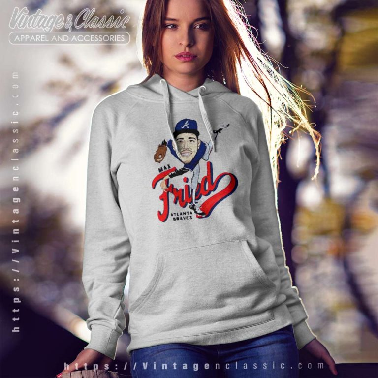 Max Fried Atlanta Braves Fried Caricature Hoodie Max Fried Atlanta Braves Fried Caricature Hoodie