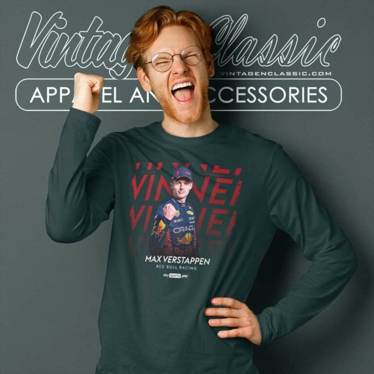 Max Verstappen Red Bull F1 Racing Long Sleeve Tee Max Verstappen Red Bull F1 Racing Long Sleeve Tee