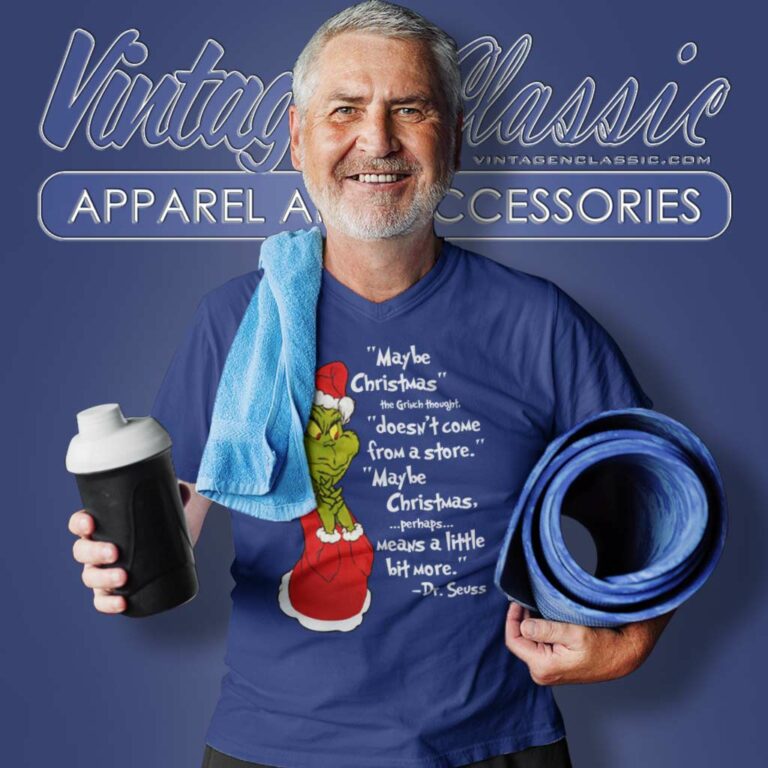 Maybe Christmas The Grinch Thought Doesnt Come From The Store V Neck TShirt Maybe Christmas The Grinch Thought Doesnt Come From The Store V Neck TShirt