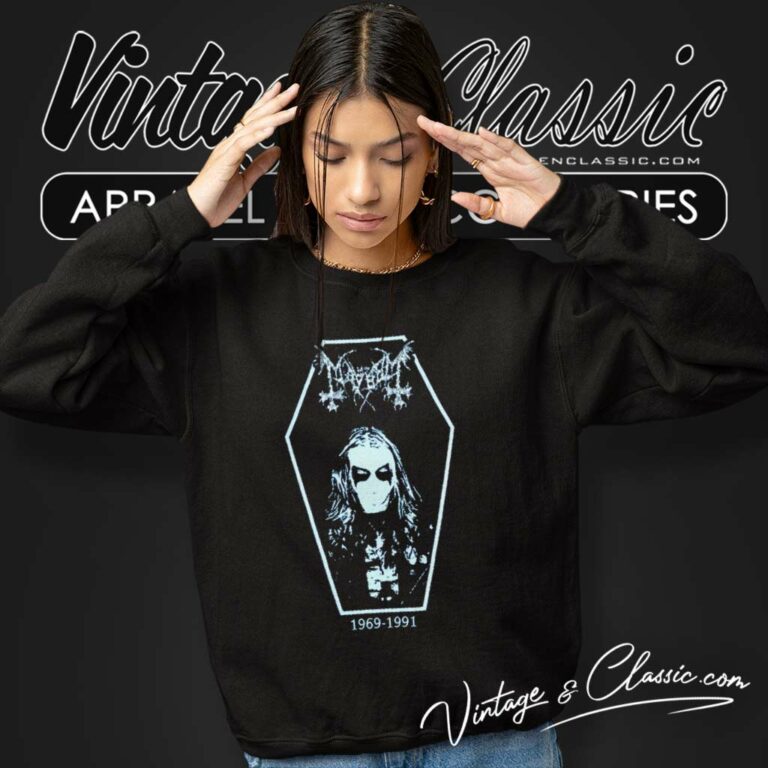 Mayhem Dead 1969 1991coffin Shirt Norway Rock Sweatshirt Mayhem Dead 1969 1991coffin Shirt Norway Rock Sweatshirt