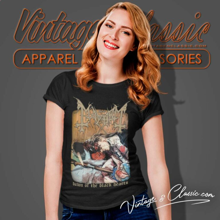 Mayhem The Dawn Of The Black Hearts Women TShirt Mayhem The Dawn Of The Black Hearts Women TShirt