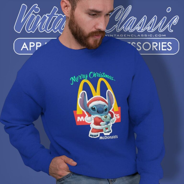 Mcdonalds Baby Stitch Christmas Sweatshirt Mcdonalds Baby Stitch Christmas Sweatshirt