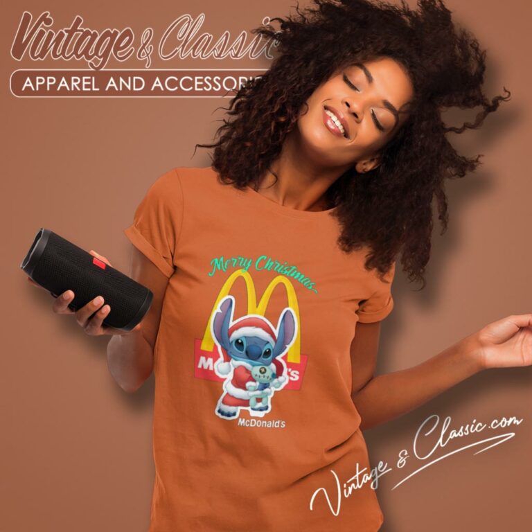 Mcdonalds Baby Stitch Christmas Women T Shirt Mcdonalds Baby Stitch Christmas Women T Shirt