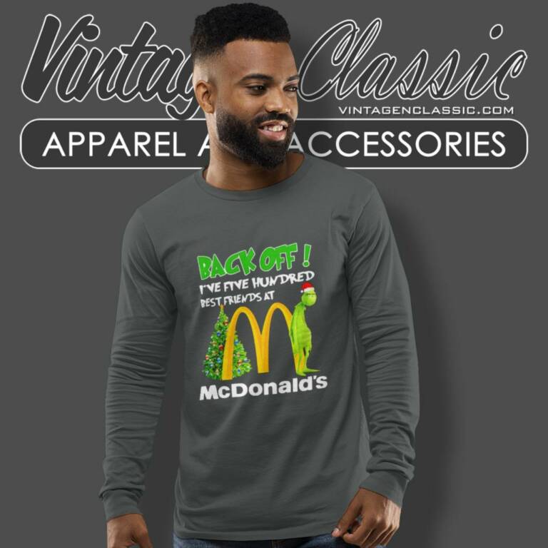 Mcdonalds Grinch Christmas Long Sleeve Tee Mcdonalds Grinch Christmas Long Sleeve Tee