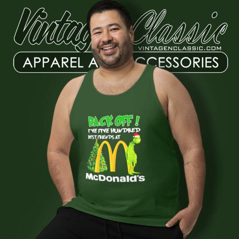 Mcdonalds Grinch Christmas Tank Top Racerback Mcdonalds Grinch Christmas Tank Top Racerback