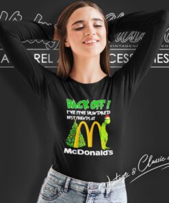 Mcdonalds Grinch Santa Christmas Long Sleeve Tee