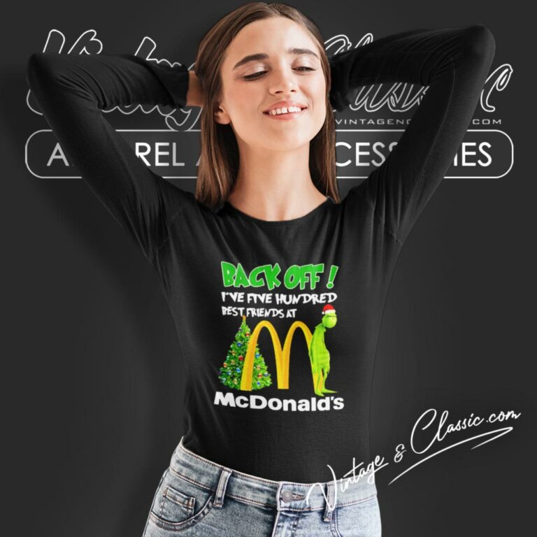 Mcdonalds Grinch Santa Christmas Long Sleeve Tee Mcdonalds Grinch Santa Christmas Long Sleeve Tee