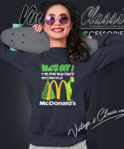 Mcdonalds Grinch Santa Christmas Sweatshirt