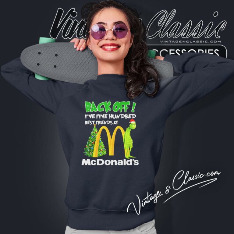 Mcdonalds Grinch Santa Christmas Sweatshirt Mcdonalds Grinch Santa Christmas Sweatshirt