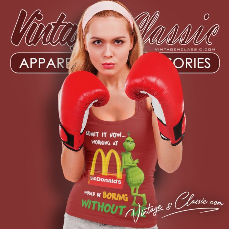 Mcdonalds Grinch Tank Top Racerback Mcdonalds Grinch Tank Top Racerback