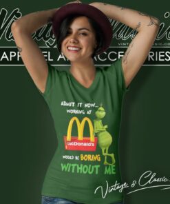 Mcdonalds Grinch V Neck TShirt