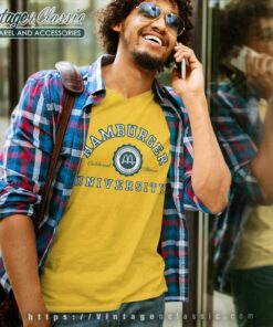 Mcdonalds Hamburger University V Neck TShirt