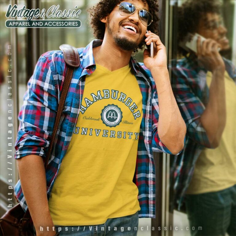 Mcdonalds Hamburger University V Neck TShirt Mcdonalds Hamburger University V Neck TShirt