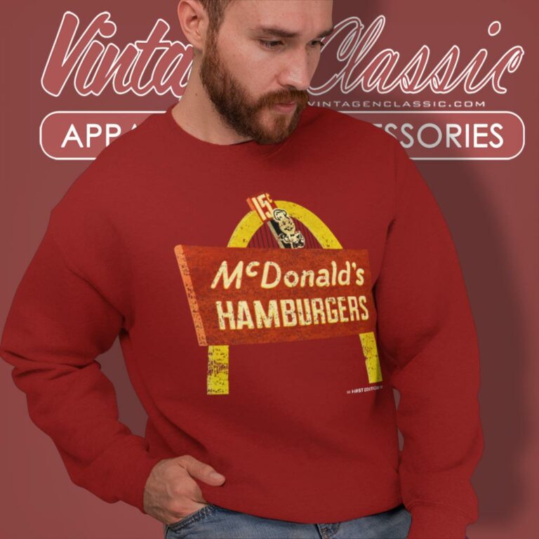 Mcdonalds Hamburgers Sweatshirt Mcdonalds Hamburgers Sweatshirt