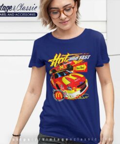 Mcdonalds Nascar Bill Elliott Vintage Women TShirt 1