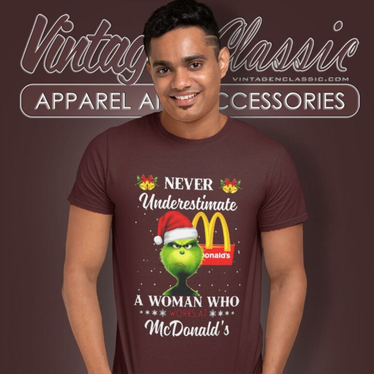Mcdonalds Santa Grinch Christmas T Shirt Mcdonalds Santa Grinch Christmas T Shirt