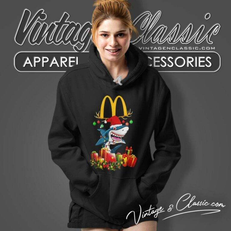 Mcdonalds Shark Christmas Hoodie Mcdonalds Shark Christmas Hoodie