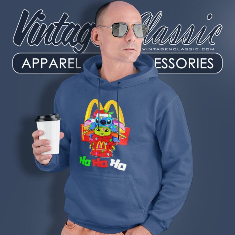 Mcdonalds Shirt Baby Yoda And Stitch Christmas Hoodie Mcdonalds Shirt Baby Yoda And Stitch Christmas Hoodie
