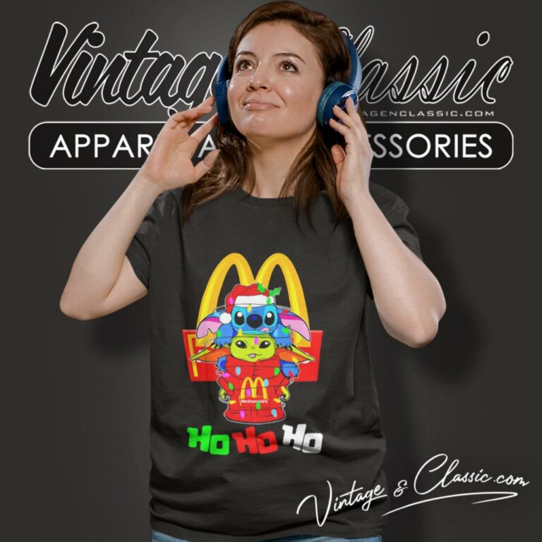 Mcdonalds Shirt Baby Yoda And Stitch Christmas Women T Shirt Mcdonalds Shirt Baby Yoda And Stitch Christmas Women T Shirt