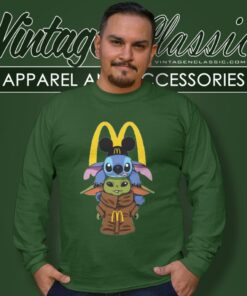 Mcdonalds Stitch And Grogu Shirt 1 Mcdonalds Stitch And Grogu Long Sleeve Tee